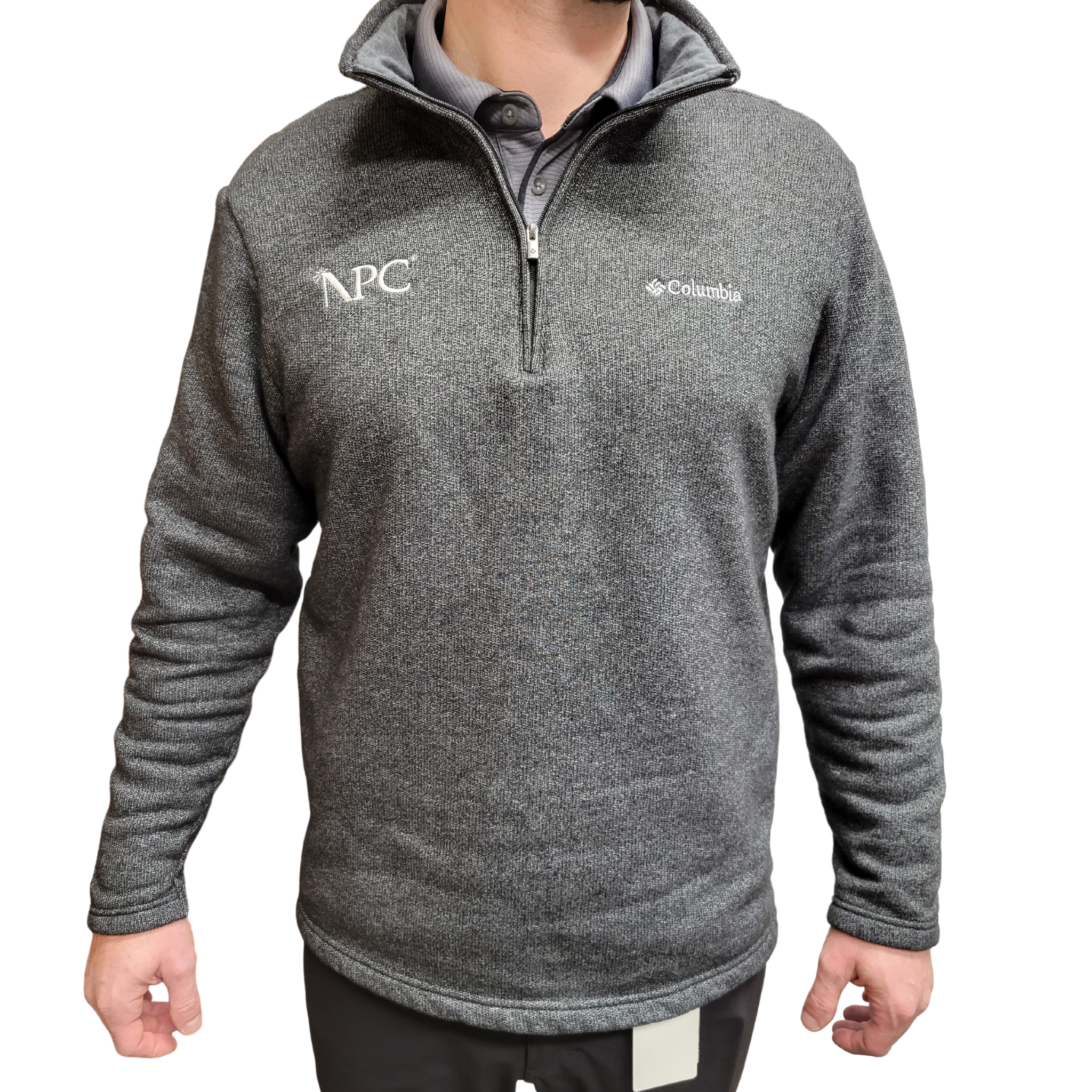 NPC Columbia Half Zip Pullover Black Heather