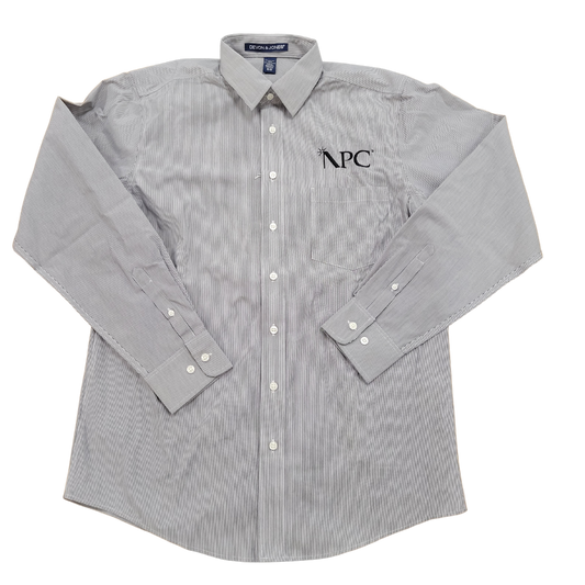 NPC Mens Pinstripe Dress Shirt
