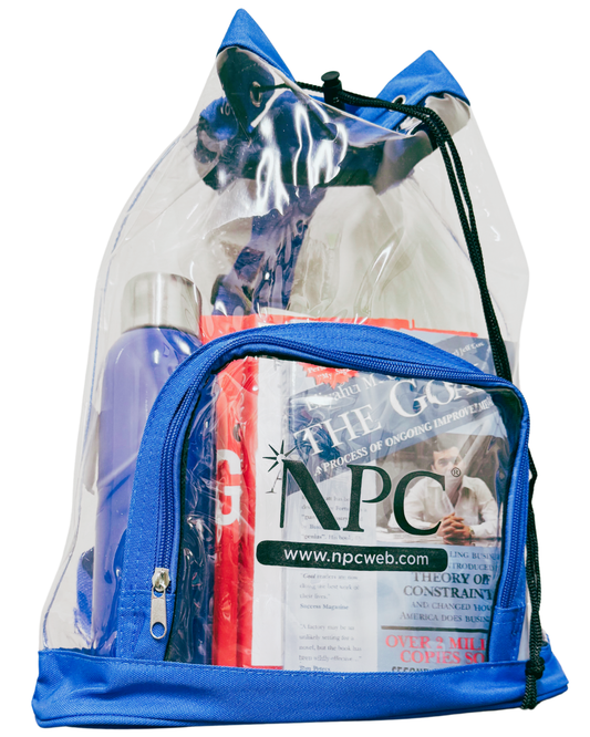 NPC Clear Drawstring Backpack