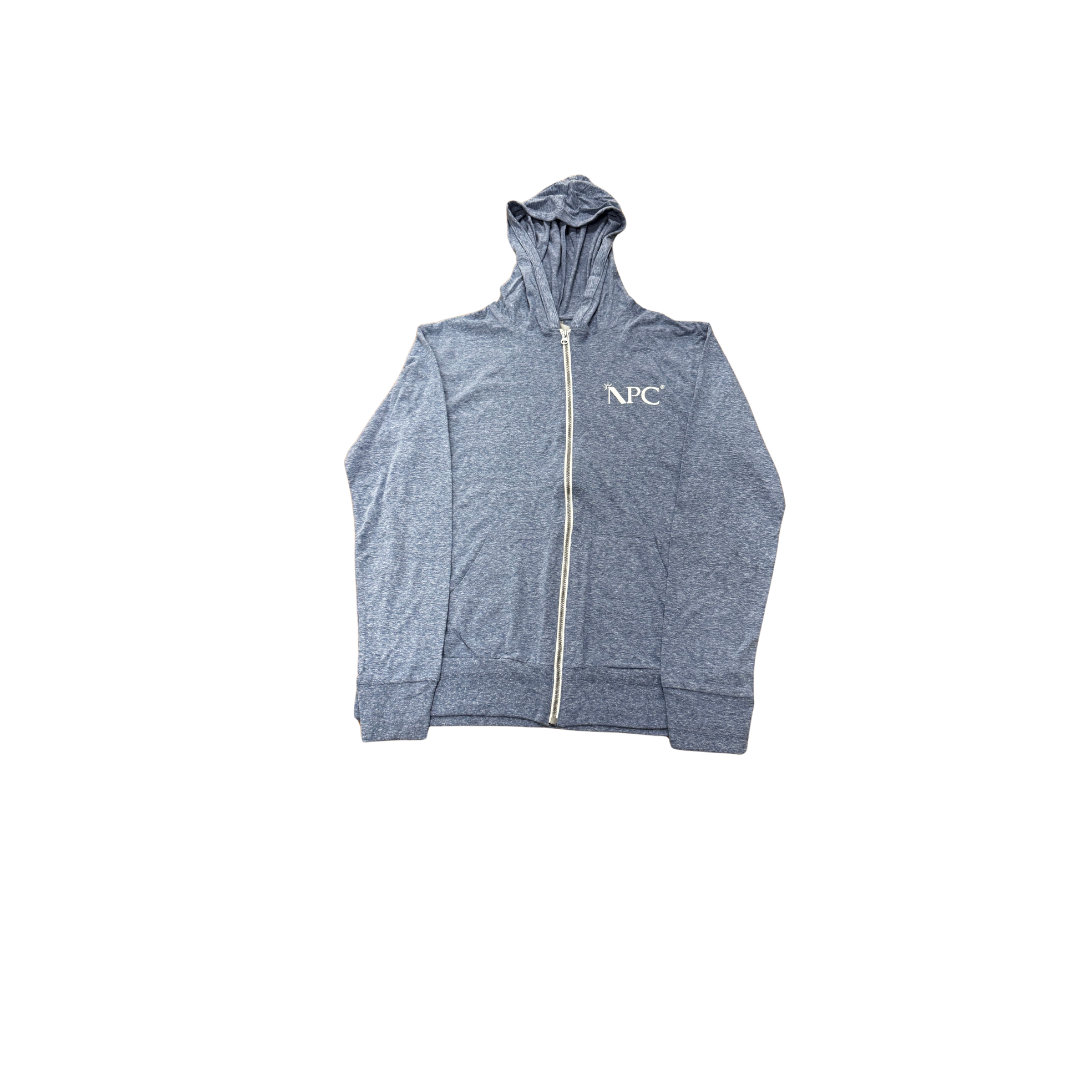 NPC Ultra Light-Weight Full-Zip Hoodie | Blue