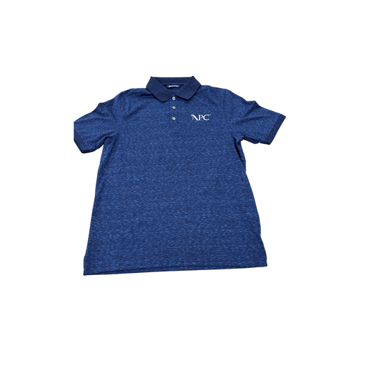 NPC Cutter & Buck Space Dye Polo | Dark Liberty Navy