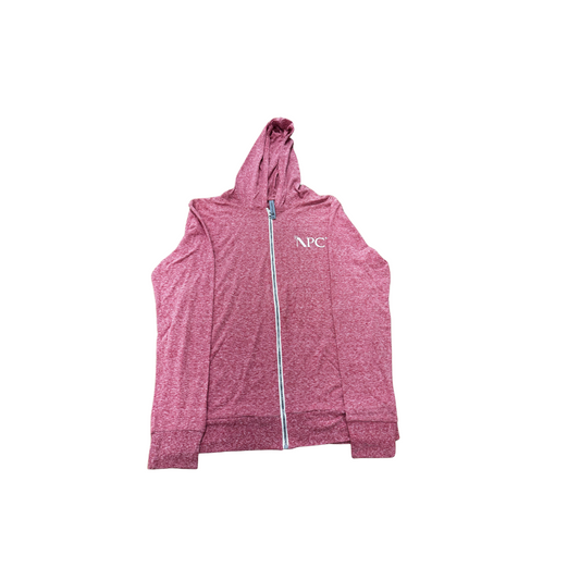 NPC Ultra Light-Weight Full-Zip Hoodie | Red