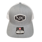NPC Classic Trucker Patch Hat | Heather Gray & White