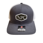 NPC Classic Trucker Patch Hat | Gray Charcoal & White